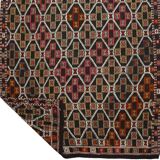 Area kilim rug ,vintage wool turkish handknotted kilim, 300 cmx 165 cm rug