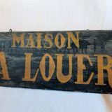 Old wooden plate