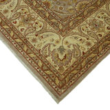 Handmade oriental contemporary 1980s 275 cm x 388 cm beige wool carpet