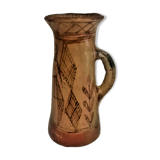 Ancient Berber pottery. Vase, pitcher. Terracotta. XIXth.
