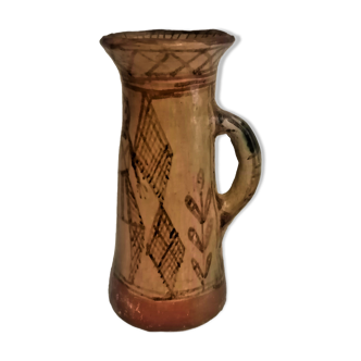 Ancient Berber pottery. Vase, pitcher. Terracotta. XIXth.