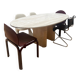 Vintage travertine table, Roche Bobois, France 1970