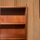 Large vintage midcentury modern wooden bookcase, circa 1970