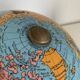 Vintage 1960 terrestrial globe by Taride, gold metal tripod - 28 cm