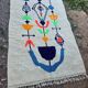 Handmade natural Berber rug 3x2 m
