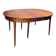 Dining table with a mahogany band in louis xvi style