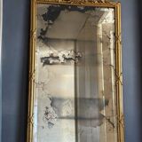 Grand miroir doré style Louis XVI, 19e siècle