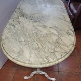 Bistro table with marble top, 120cms of L