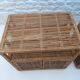 Paire de buffets en rotin vintage (Buri ) sur roulettes