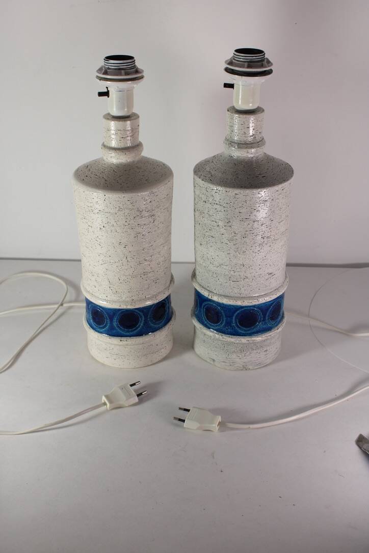Aldo Londi Bitossi ceramic lamp 1960 vintage Italy