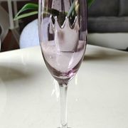 Lot 4 multicolored champagne flutes