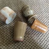 Set of 4 stoneware cups