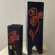 Duo of vintage ceramic vases