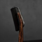 Modern vintage Scandinavian chairs in rosewood and black leather from the mid-century by Bramin, set of 3.