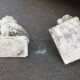 Vintage stone garden lions xxeme