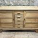 Buffet Bahut René Gabriel - Chêne Brut – Mobilier de Reconstruction - Année
