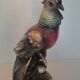 Large rooster sculpture in Capodimonte porcelain.