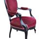 Ensemble salon fauteuils et chaises médaillon style Louis XV