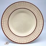 6 hollow earthenware plates "longchamp – france", colmar model