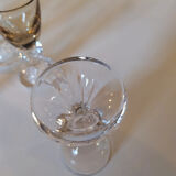 6 crystal digestive glasses