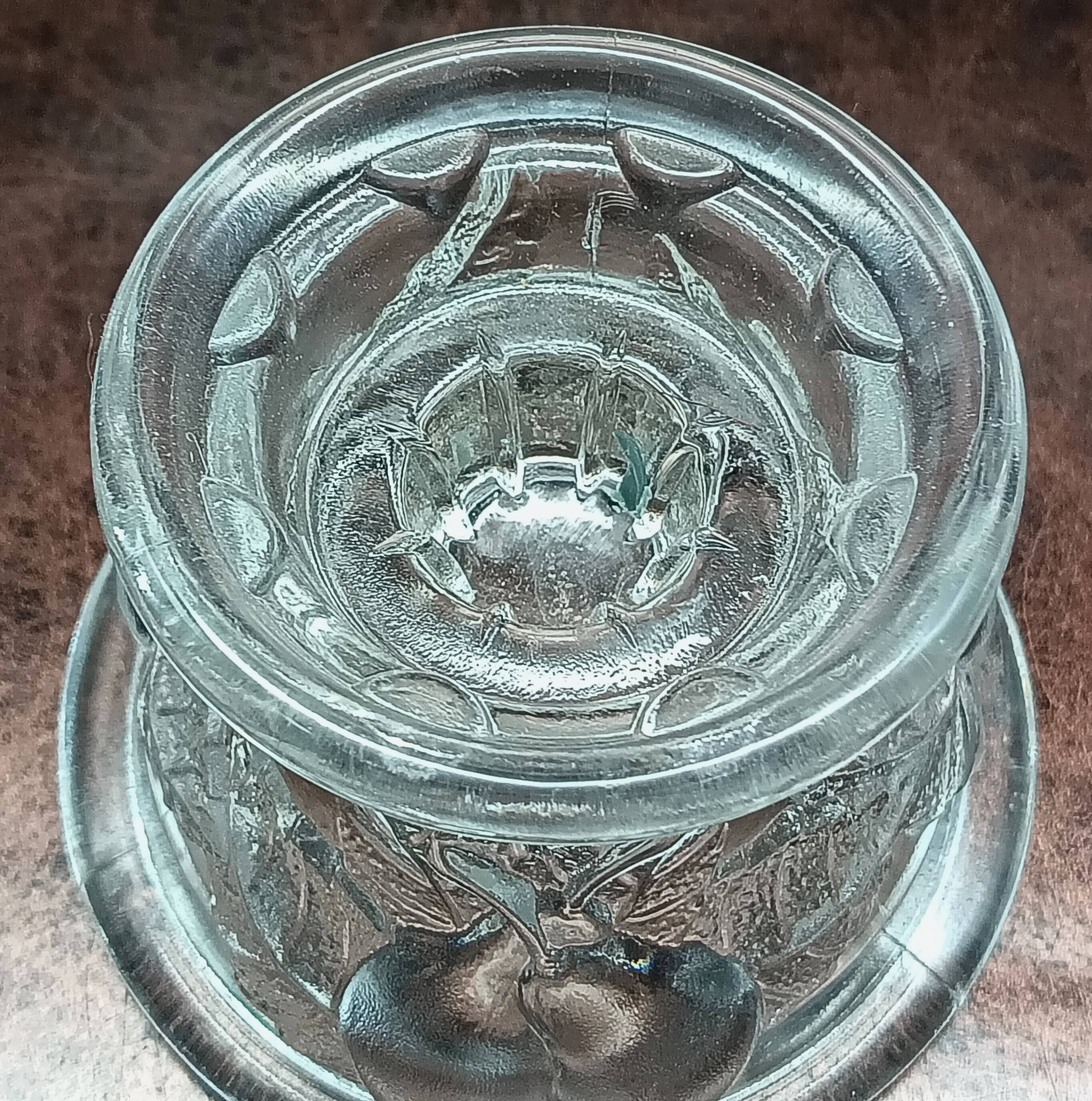 Pair of vintage clear glass double-function candlesticks, candle holders