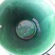 Green ceramic cache-pot
