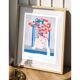 The Toboggan Woman, A4 Risograph, Signed Art Print