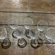 Set of 7 crystal glasses