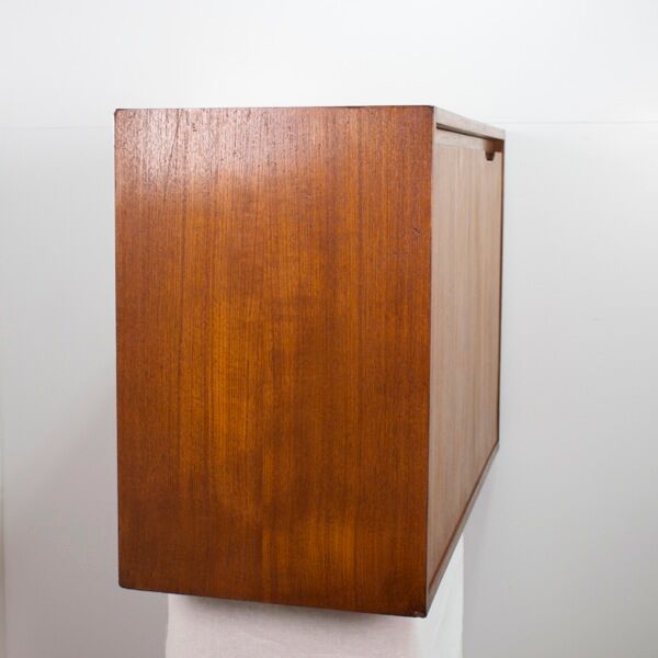 1960 teak wall desk, vintage secretary