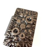 Mid Century Solid Abstract Brutalist Metal cast Door Handle NOS