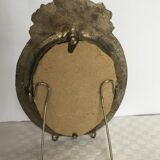 Small metal table mirror 10x15cm