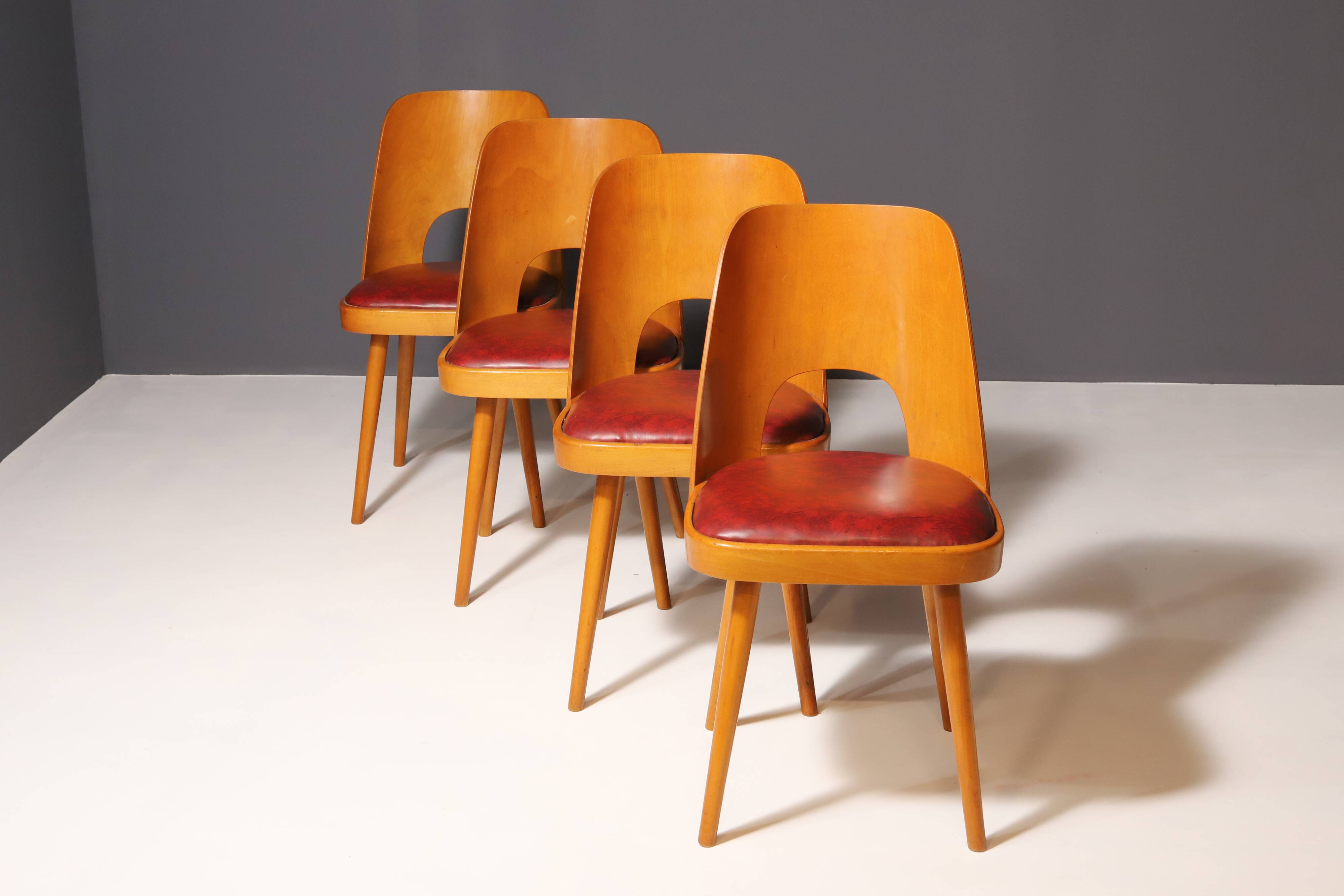 Mid Century dining chairs by Radomír Hofman, 1960´s, set of 4