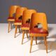 Mid Century dining chairs by Radomír Hofman, 1960´s, set of 4
