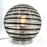 Pair of murano swirl glass table lamps, 1970s