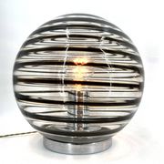 Pair of murano swirl glass table lamps, 1970s