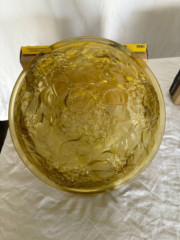 Lustre Art Deco verre moulé