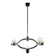 Art Deco chandelier attributed to Pietro Chiesa, 1940s, Italy.