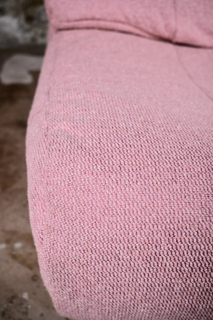 Canapé vintage rose, made in France, 1980s