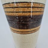 Ceramic scroll vase by Aldo Londi for Bitossi, Sahara model, Italy mid century