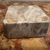 Ashtray, beige marble catch-all.