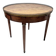 Louis XVI style bouillotte table in veneered wood, 20th century.