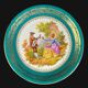 Assiette limoges porcelaine courting couple