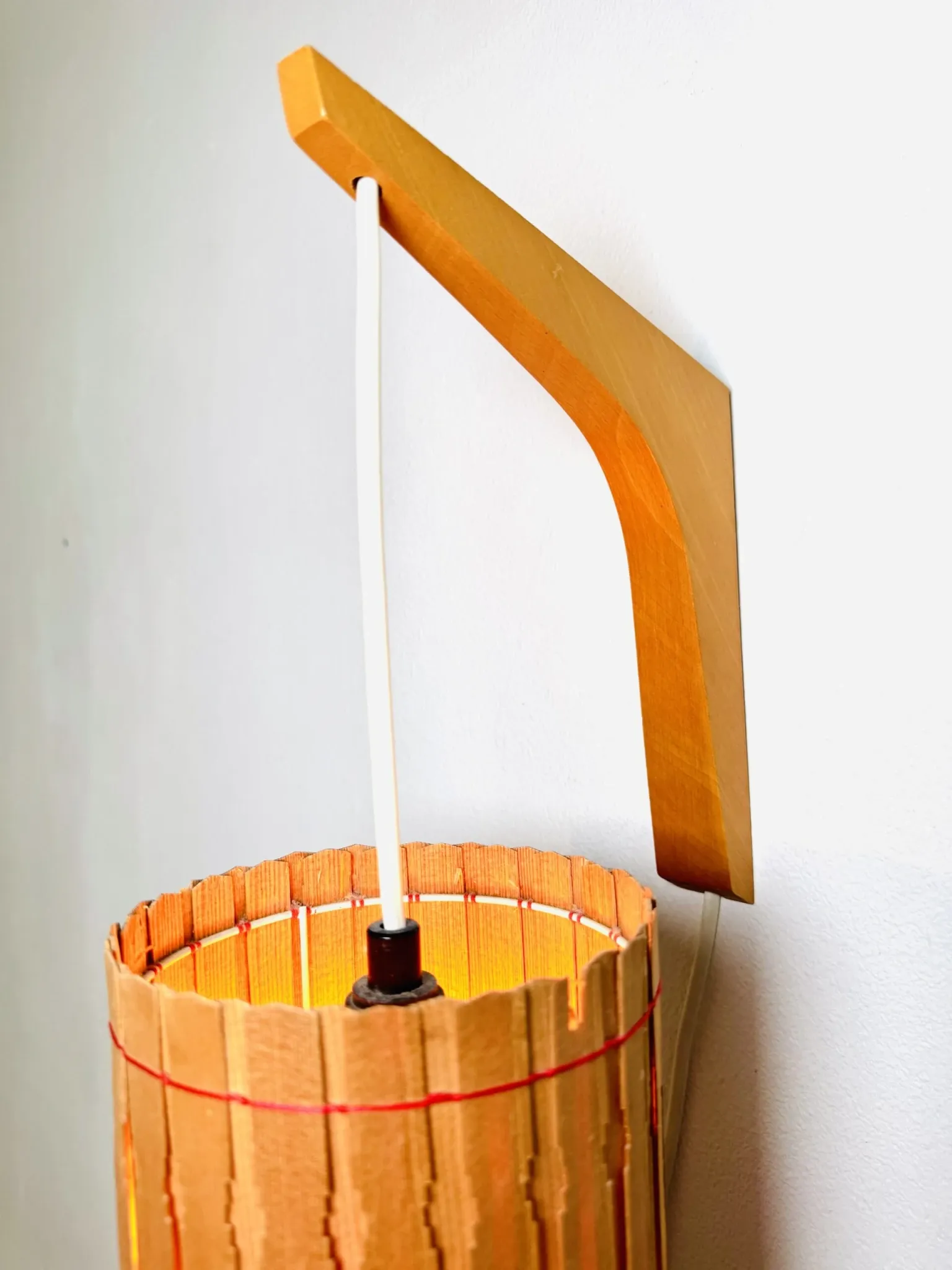 Pine Veneer Wall Lamp By Krásná Jibza For Uluv Bratislava, Former Czechoslovakia, 1950S