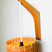 Pine Veneer Wall Lamp By Krásná Jibza For Uluv Bratislava, Former Czechoslovakia, 1950S
