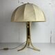 Large ( 65 cm ) midcentury brass space age mushroom table lamp, 1960s