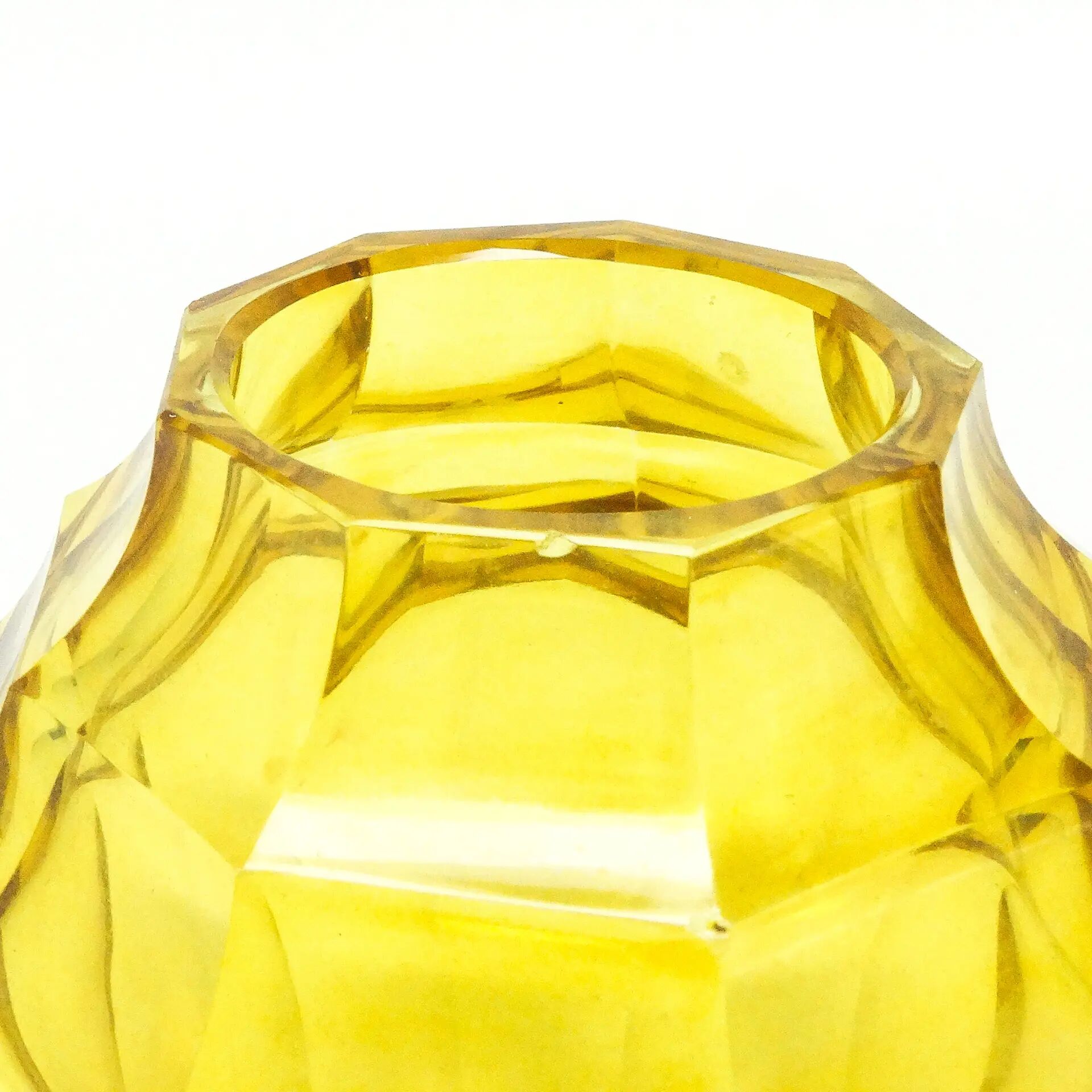 Art Deco vase, crystal, Moser, Czechoslovakia, 1930s