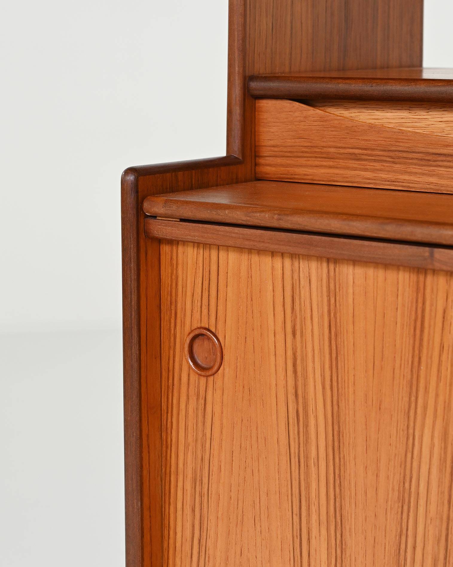 Bookcase with hidden desk by Bräntorps, 1960s