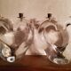 Pair of Schneider crystal chandeliers from the 50s
