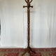 Vintage turned wooden parrot coat rack