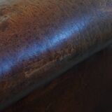 Club chair made of sheepskin leather